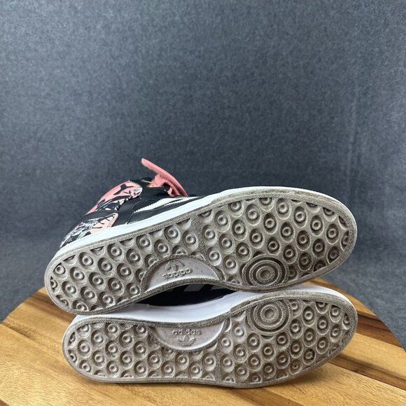 Adidas Extaball Flower High Top Sneakers Womens 9 Shoes Rare Hip Hop S74998 - Picture 10 of 11